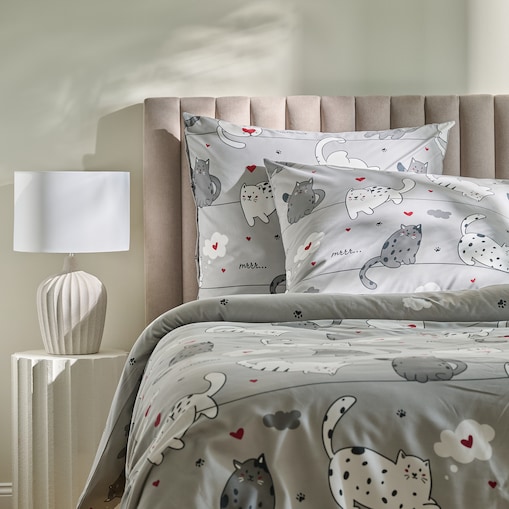 Pościel Z Mikrofibry Nuage 160x200 cm z motywem zwierzęcym