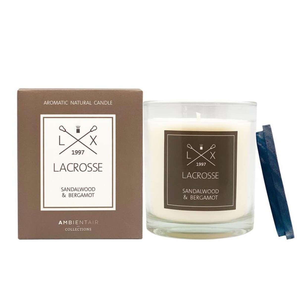 Świeca zapachowa SANDALWOOD & BERGAMOT 60h