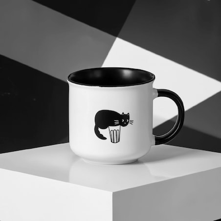 sirine, kubek z kotem