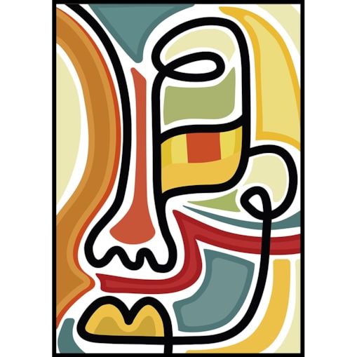 plakat abstract face 1 70x100 cm