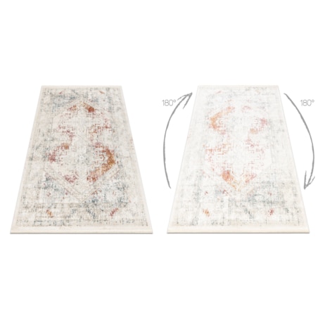 Dywan DISTIN 0100B różowy / pudrowy / 80x150 cm