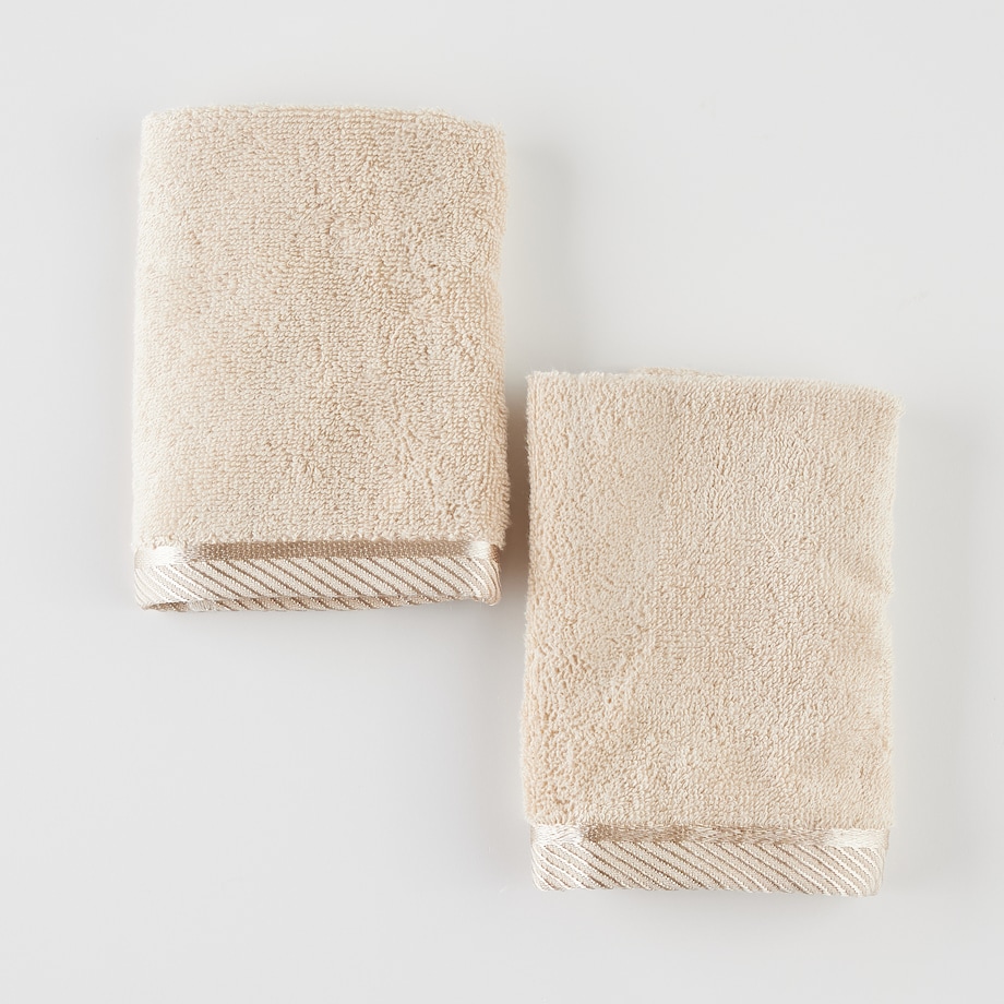 Komplet 2 szt. ręczników do twarzy lub do rąk Bambo 30x30 cm