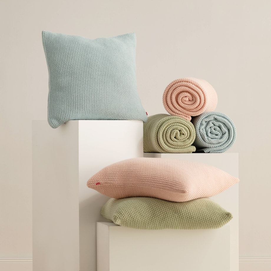 Koc jednokolorowy dzianinowy Zaldar 130x170 cm