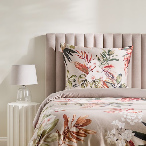 Pościel z bawełny satynowej Barelia 140x200 cm z motywem tropikalnym