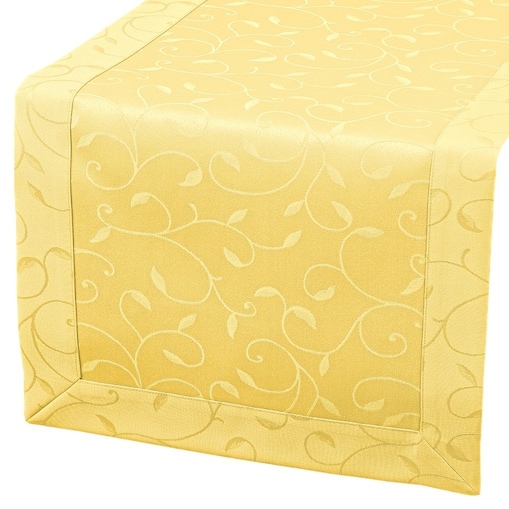 Bieżnik Dafne żółty (3268) O5 - 40x180 cm - żółty