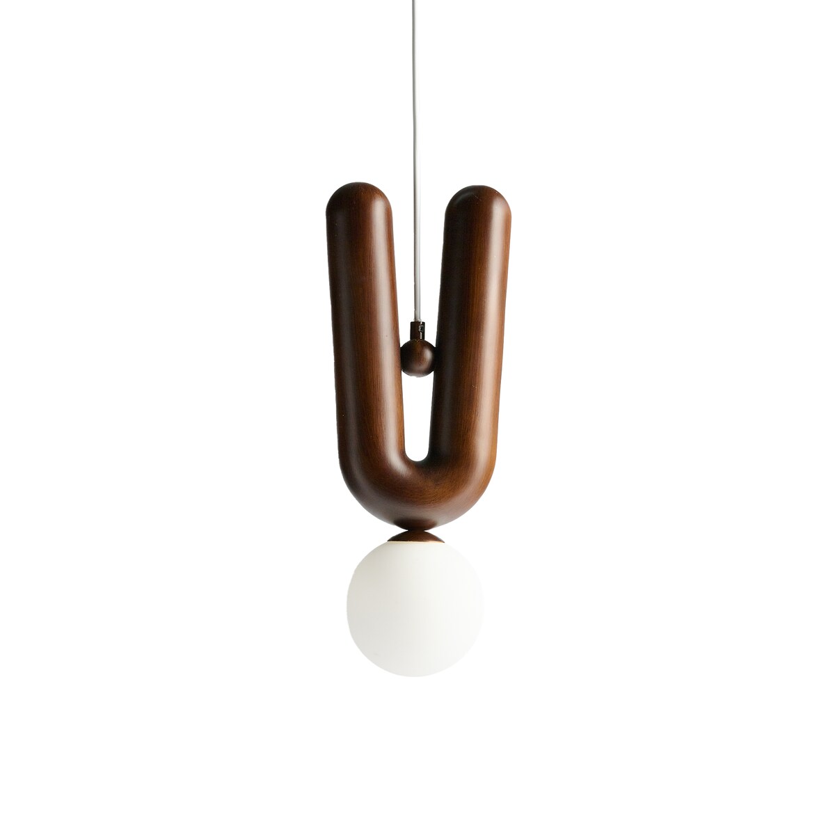 lampa wisząca z kloszem w kształcie kuli federic