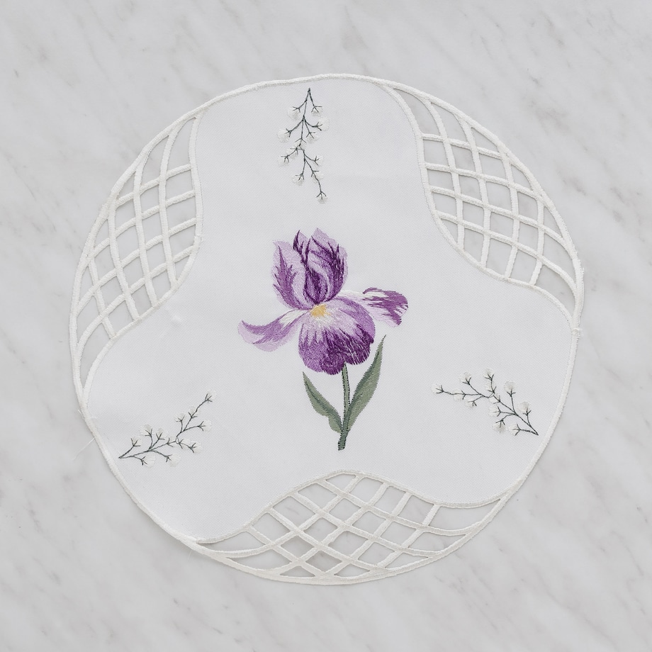 Serwetka Luya ø 28 cm z motywem kwiatowym