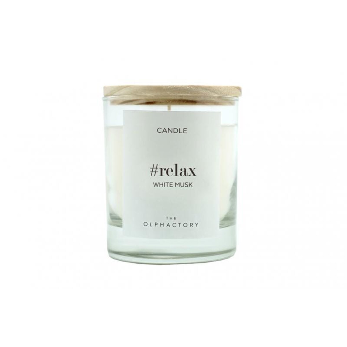 Świeca zapachowa WHITE MUSK - RELAX, 8x9,8 cm
