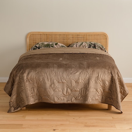 Narzuta Welwetowa w Wytłaczany Geometryczny Wzór Arnos 200x220 cm