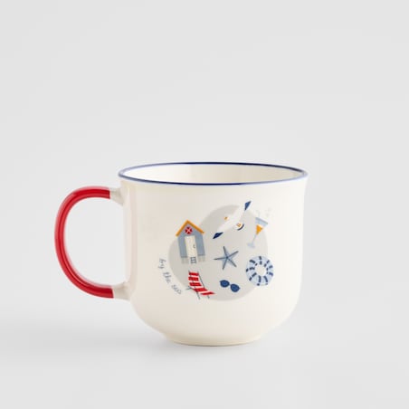 Kubek Pelora z motywem morskim