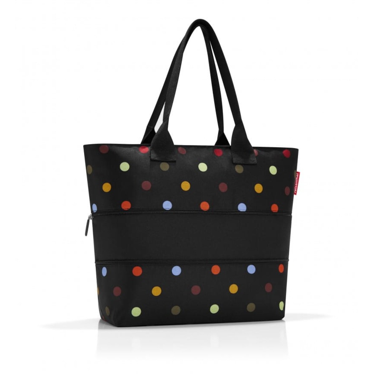 Torba shopper e1 dots - poliester, 18 l, 35,5x16,5x50 cm