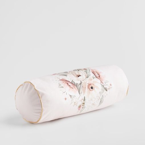 Poduszka Dekoracyjna Wałek Amorette z motywem kwiatowym