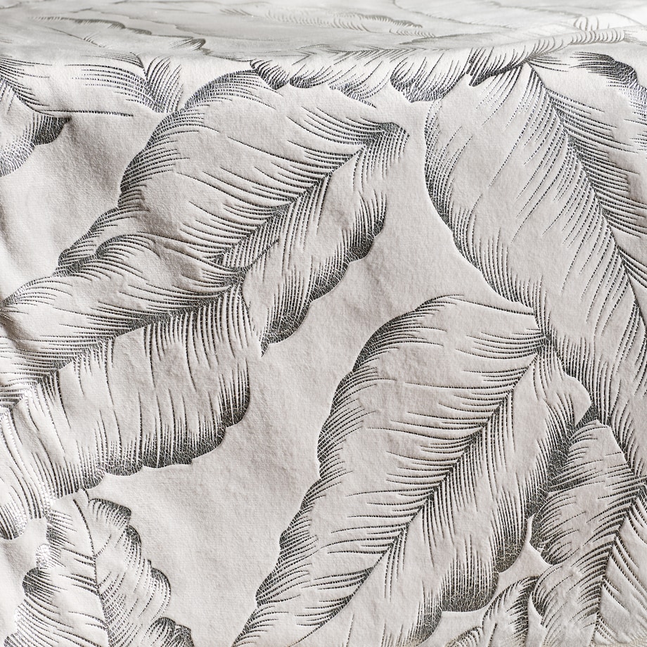 Bieżnik Welwetowy Foglare 40x180 cm z motywem liściastym