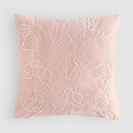 Poszewka Haftowana Hopillow 45x45 cm z motywem królika