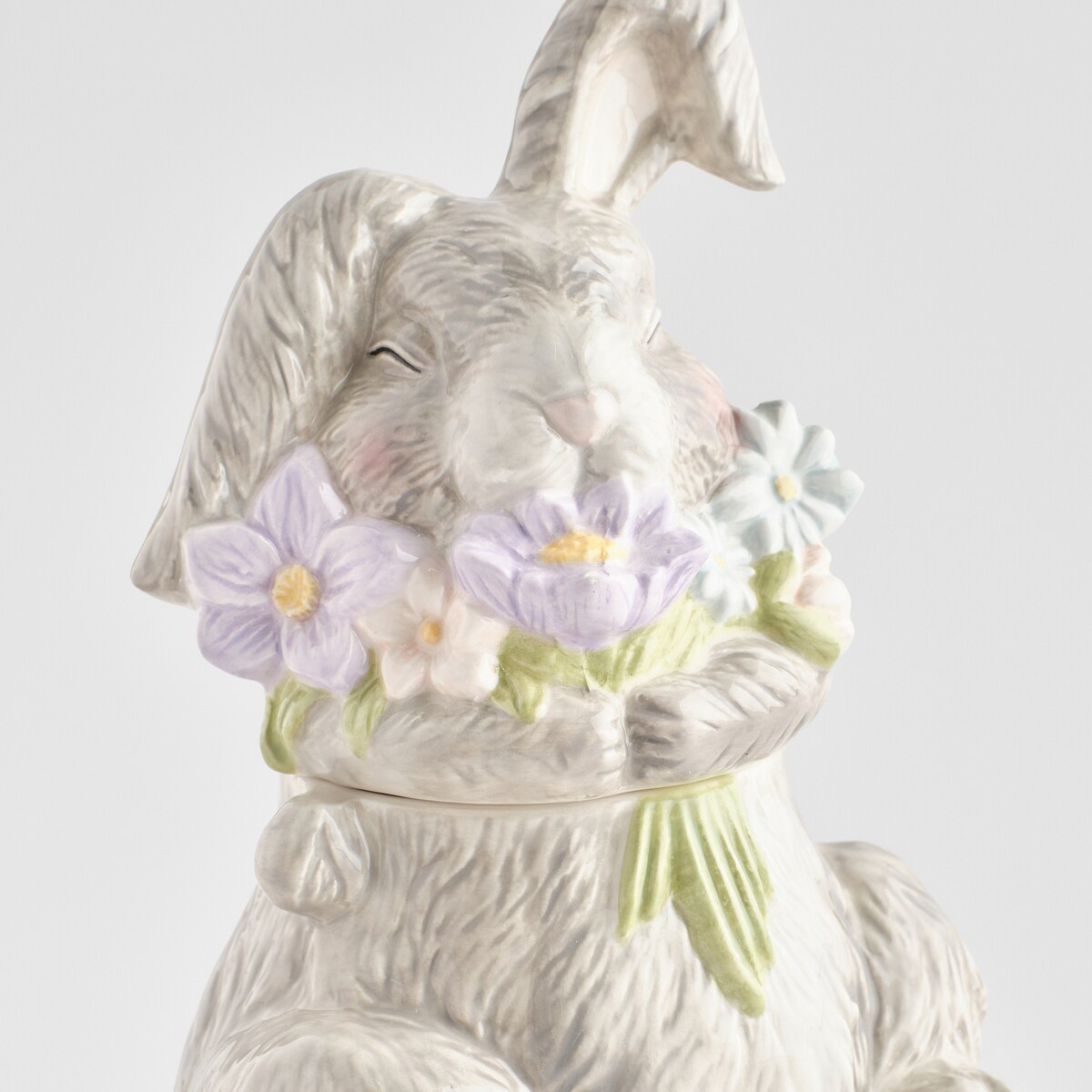 Pojemnik Pasquile z motywem kwiatowym i królika