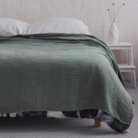 Narzuta Muślinowa Cienka Jayde 180x220 cm