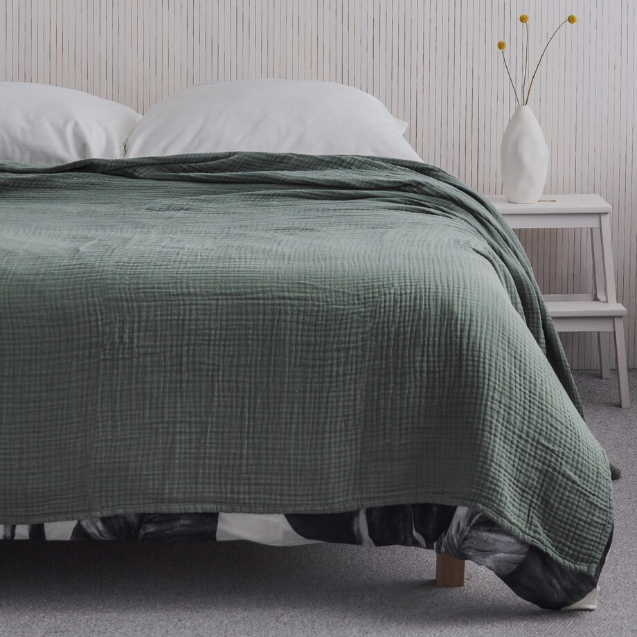 Narzuta Muślinowa Cienka Jayde 180x220 cm