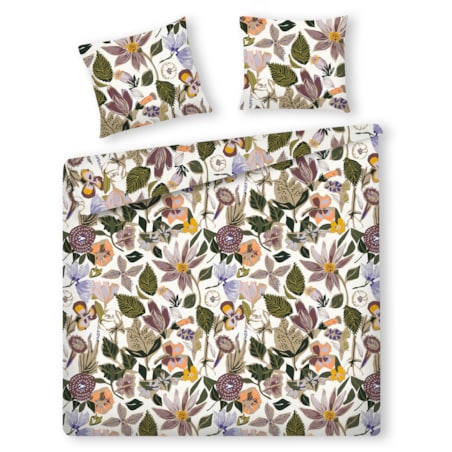 Pościel Bawełniana Galvina 200x220 cm z motywem roślinnym