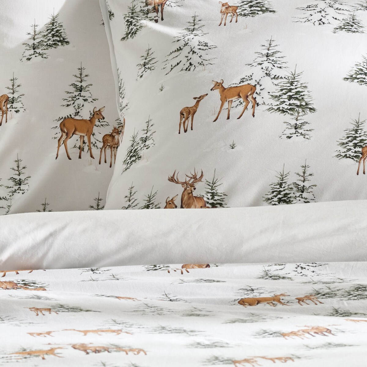Pościel Bawełniana Hivros 200x220 cm z motywem zwierząt leśnych