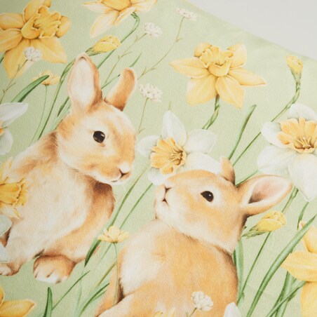 Poszewka z nadrukiem Daffelisbunny 45x45 cm z motywem królika