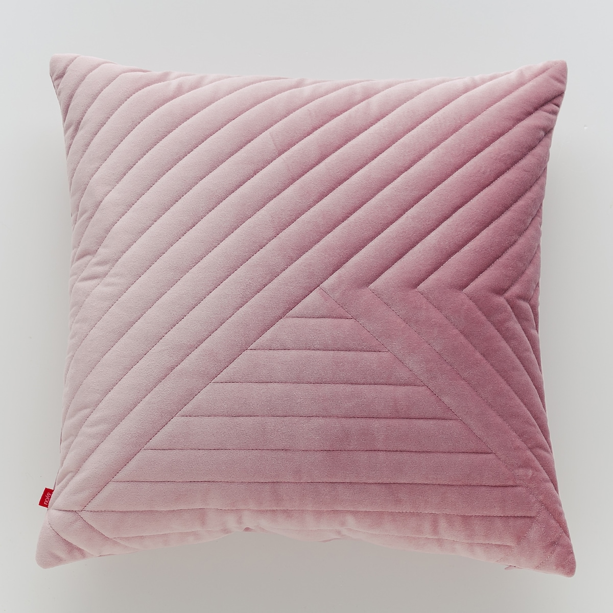 Poszewka Welwetowa Minister 45x45 cm z wzorem geometrycznym