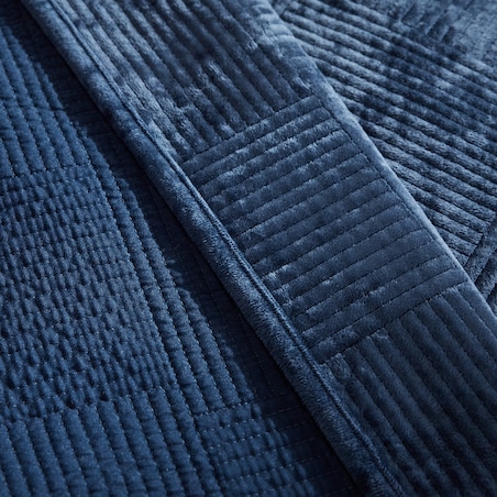 Jednokolorowa narzuta na łóżko Quadron 200x220 cm z motywem geometrycznym