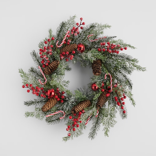 Wianek Royal z motywem roślinnym