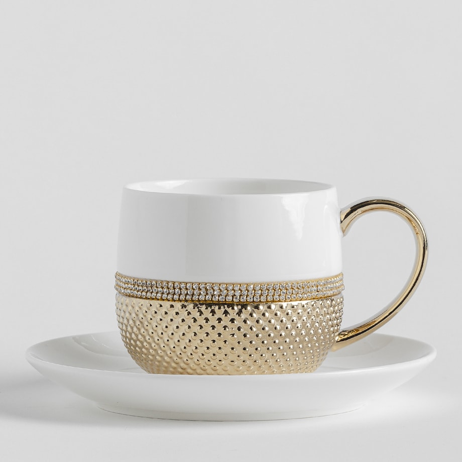Filiżanka Ze Spodkiem Glamtis gold