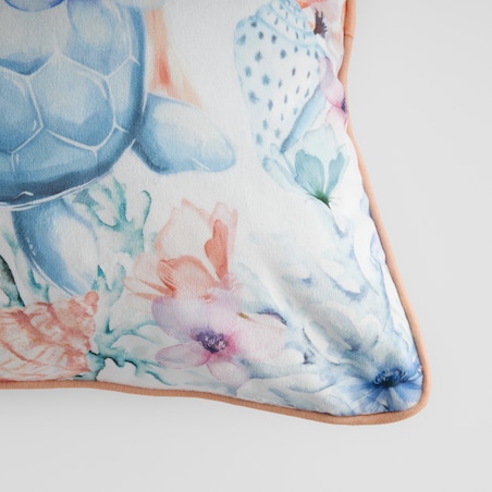 Poszewka z nadrukiem Coralia 45x45 cm z motywem zwierzęcym