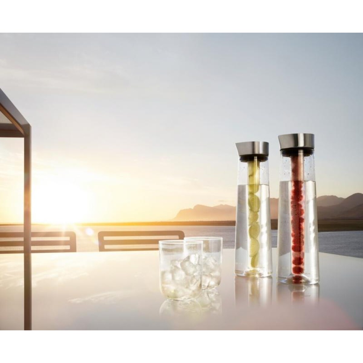 Karafka ACQUA  - szkło, 1,2 l, 34,5x10 cm