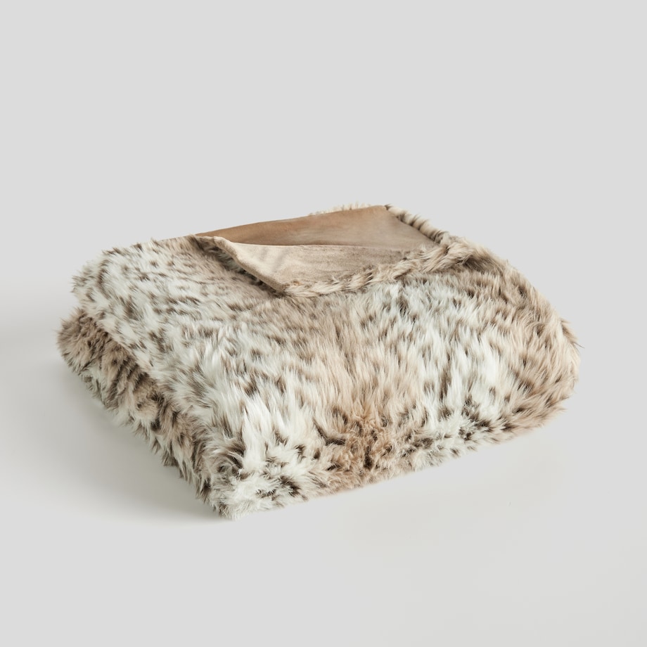 Narzuta Futrzana Felinzia 180x220 cm z motywem zwierzęcym