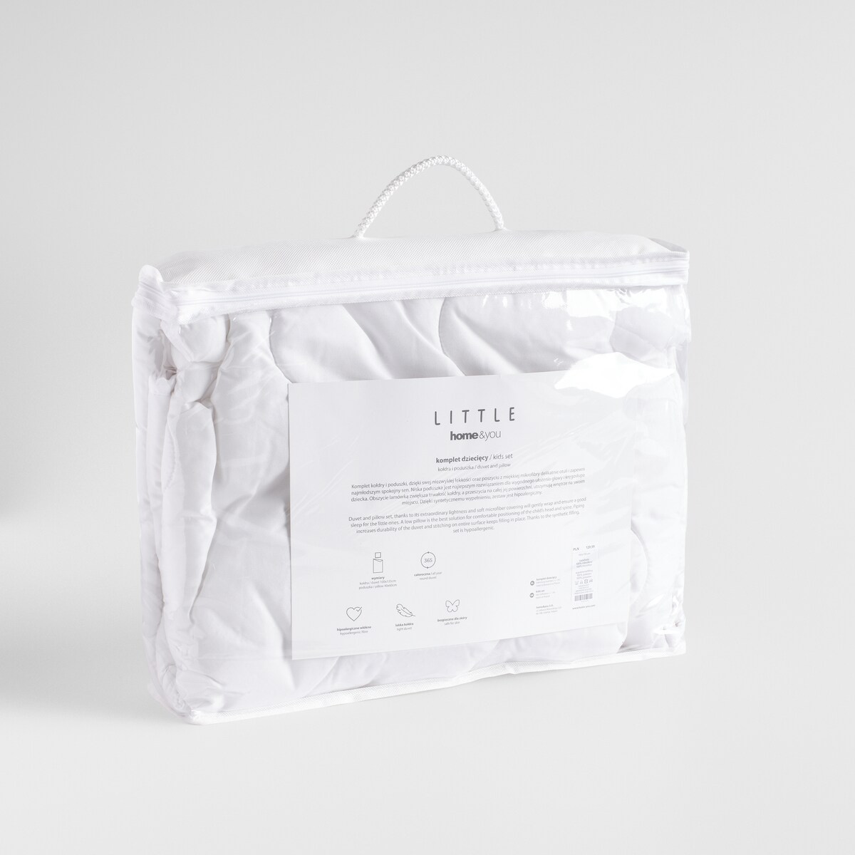 Kołdra i poduszka dziecięca Mininorm 100x135 cm