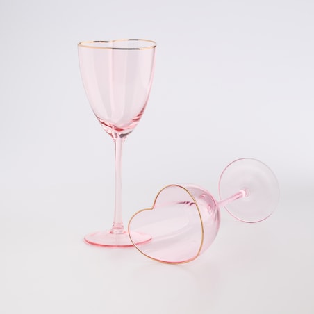 Komplet Kieliszków Do Wina Lovelis z motywem serc