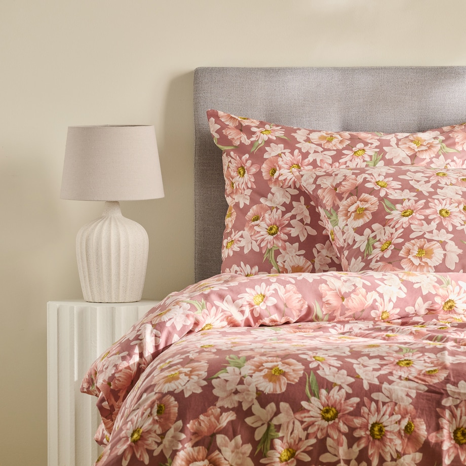 Pościel z bawełny satynowej Elizaldi 200x220 cm z motywem kwiatowym