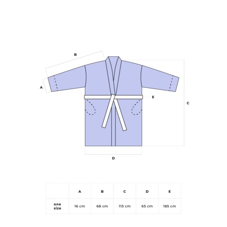 szlafrok z bawełną Polina