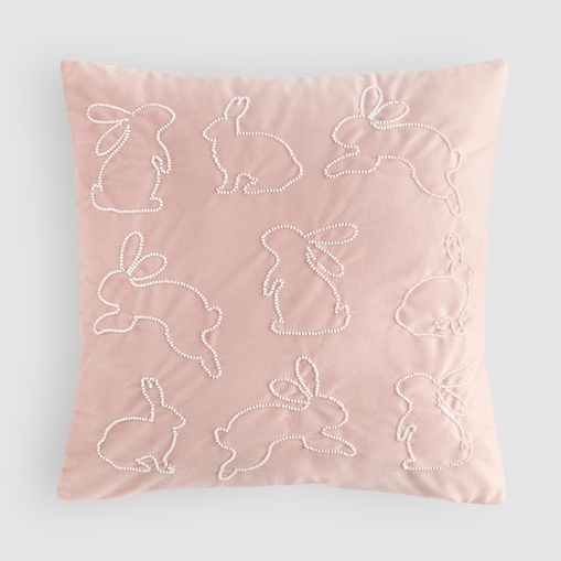 Poszewka Haftowana Hopillow 45x45 cm z motywem królika
