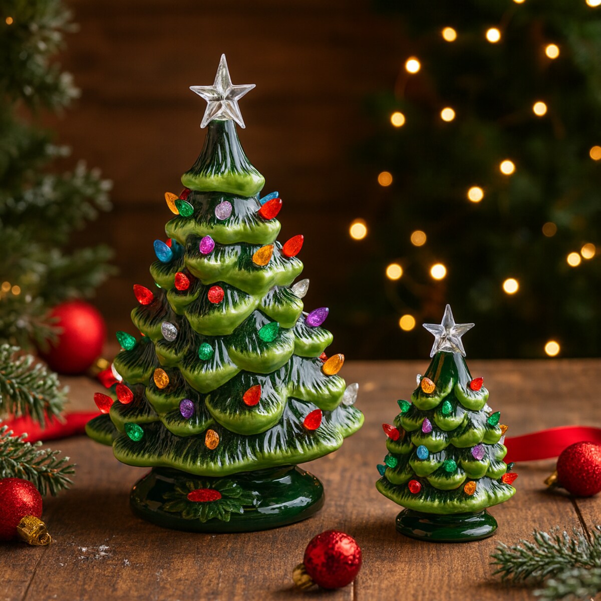 Figurka Led Starfern z motywem choinki