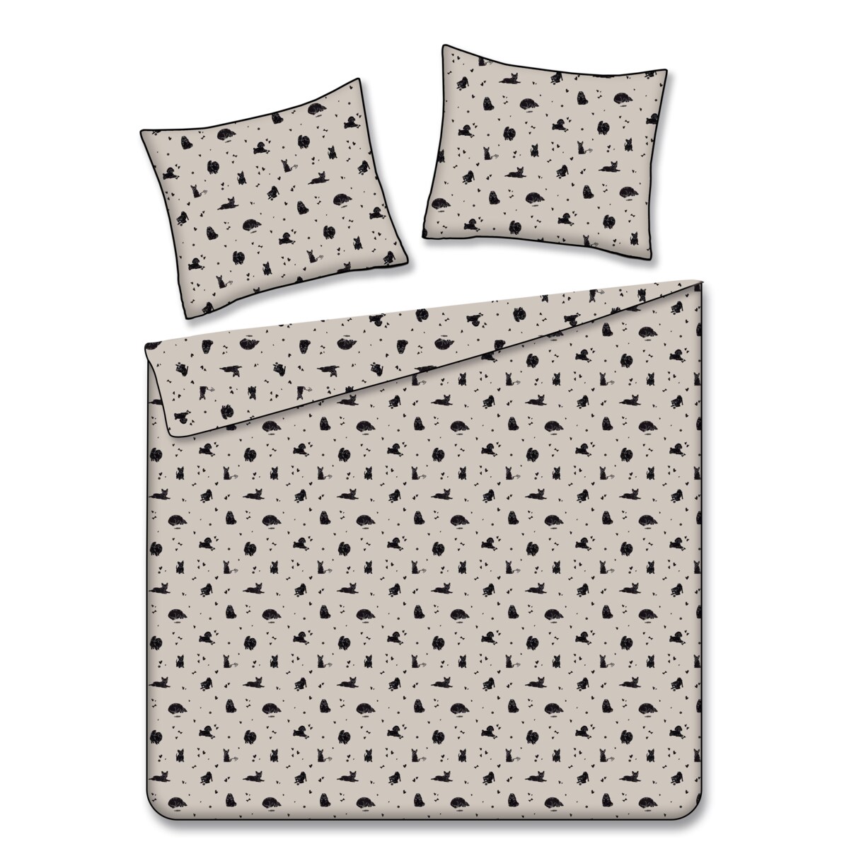 Pościel Bawełniana Fafik 160x200 cm z motywem zwierzęcym