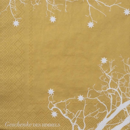 Serwetki 33x33 cm Tree gold