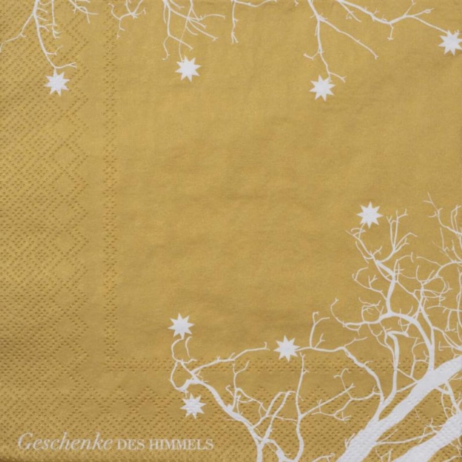 Serwetki 33x33 cm Tree gold