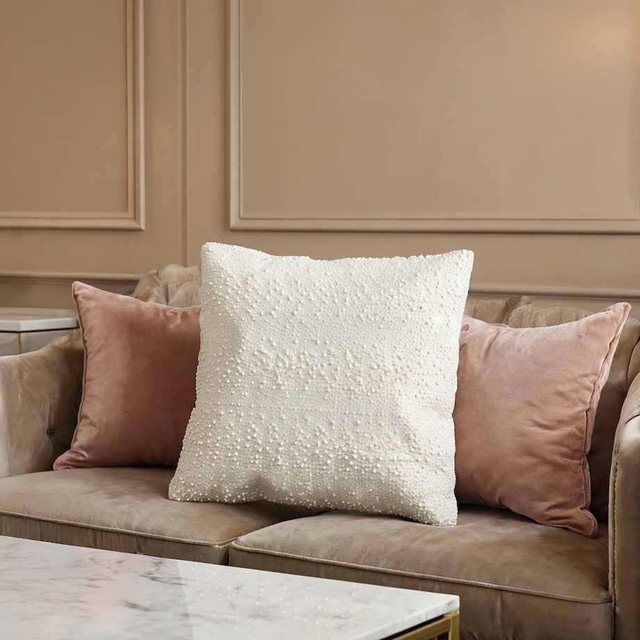 Poszewka Pearlina 45x45 cm z motywem perły