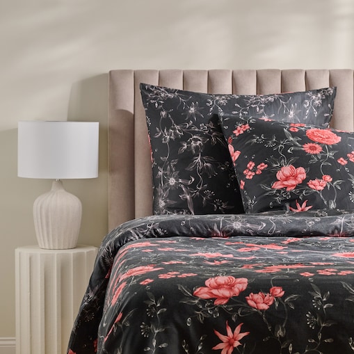 Pościel z bawełny satynowej Cosmina 160x200 cm z motywem kwiatowym