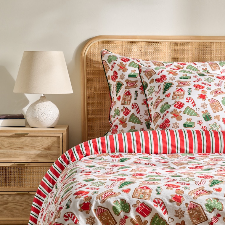 Pościel bawełniana z lamówką Ginno 160x200 cm