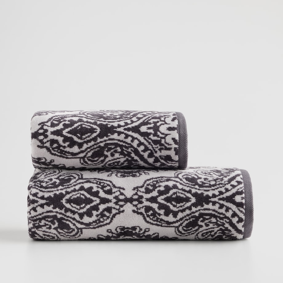 Ręcznik żakardowy Beskar 50x90 cm z motywem arabeski