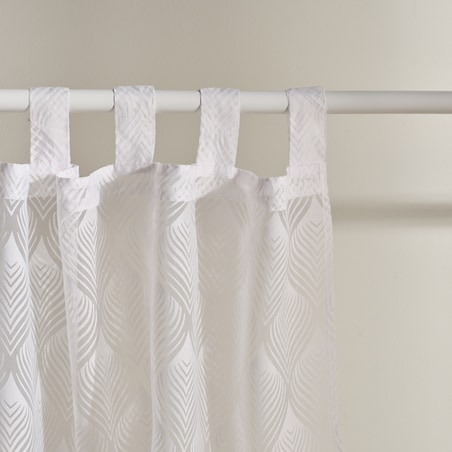 Firana Danno 140x250 cm z wzorem geometrycznym