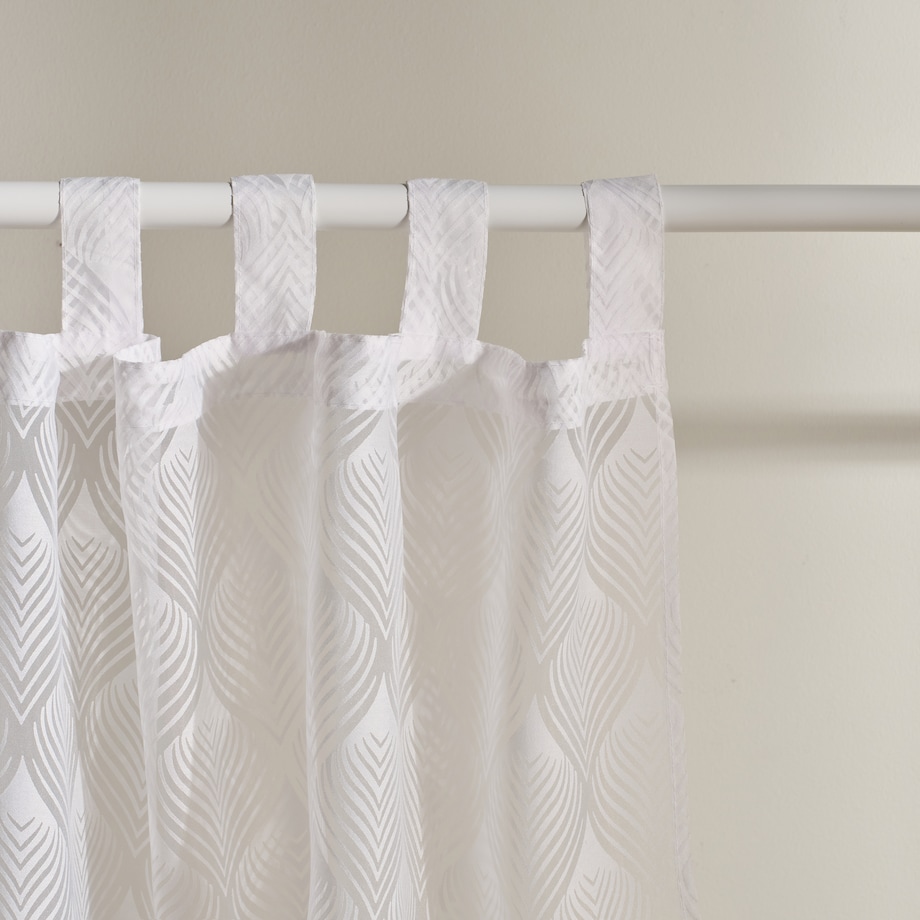 Firana Danno 140x250 cm z wzorem geometrycznym