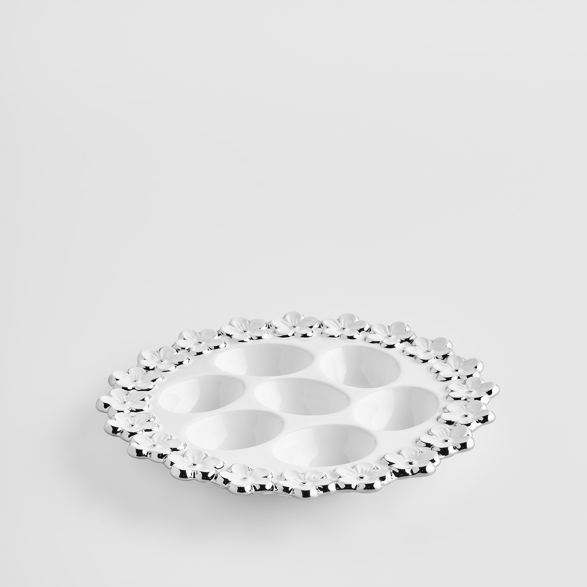 Patera Na Jajka Flosales z motywem kwiatowym