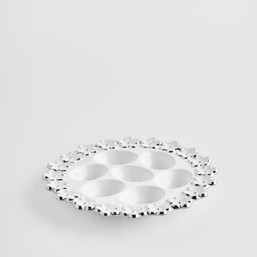 Patera Na Jajka Flosales z motywem kwiatowym