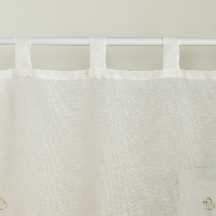 Firana Koperino 140x250 cm z motywem kwiatowym