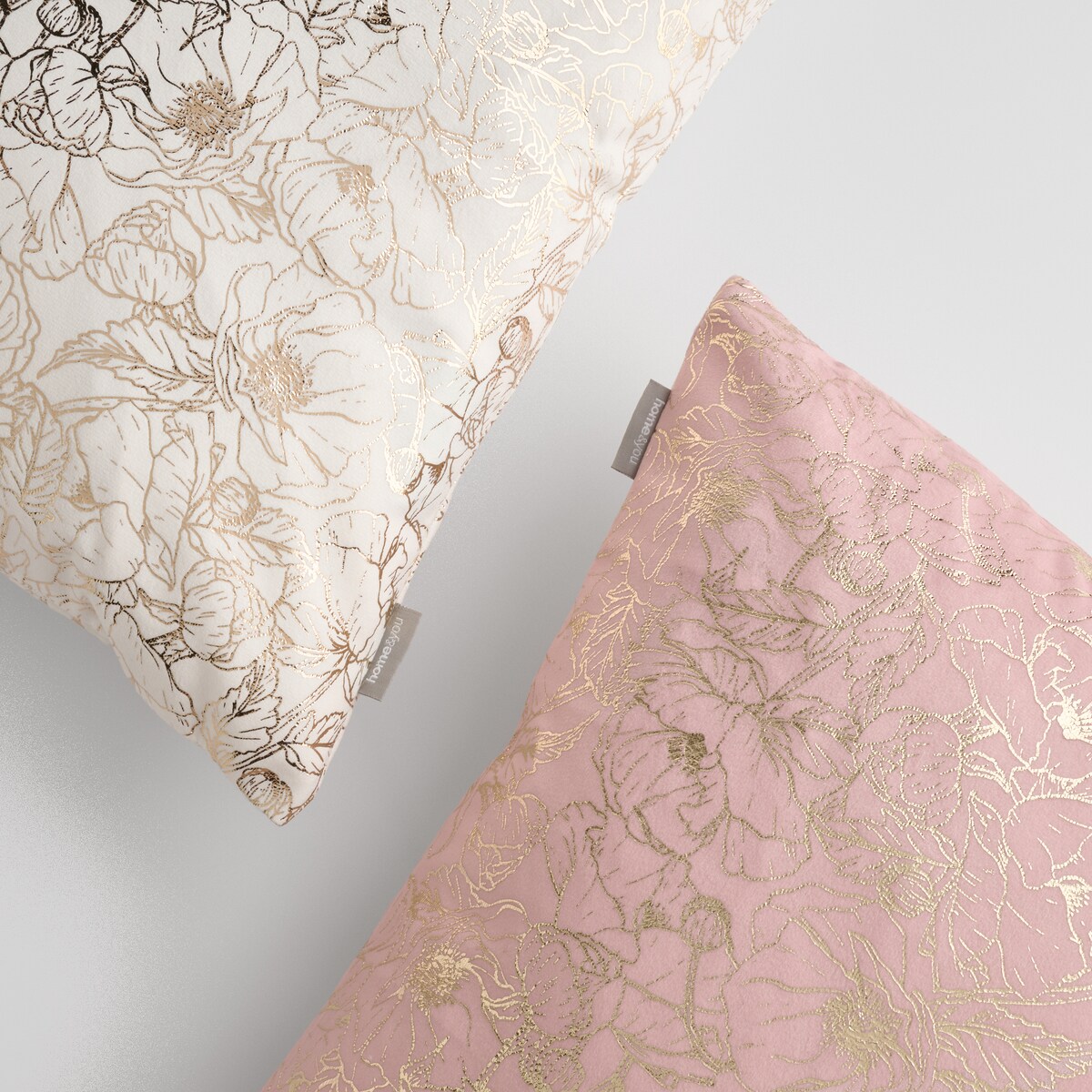 Poszewka Welwetowa Casinosis 45x45 cm z motywem kwiatowym